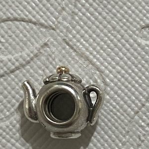 Authentic Pandora Teapot two tone cute !!